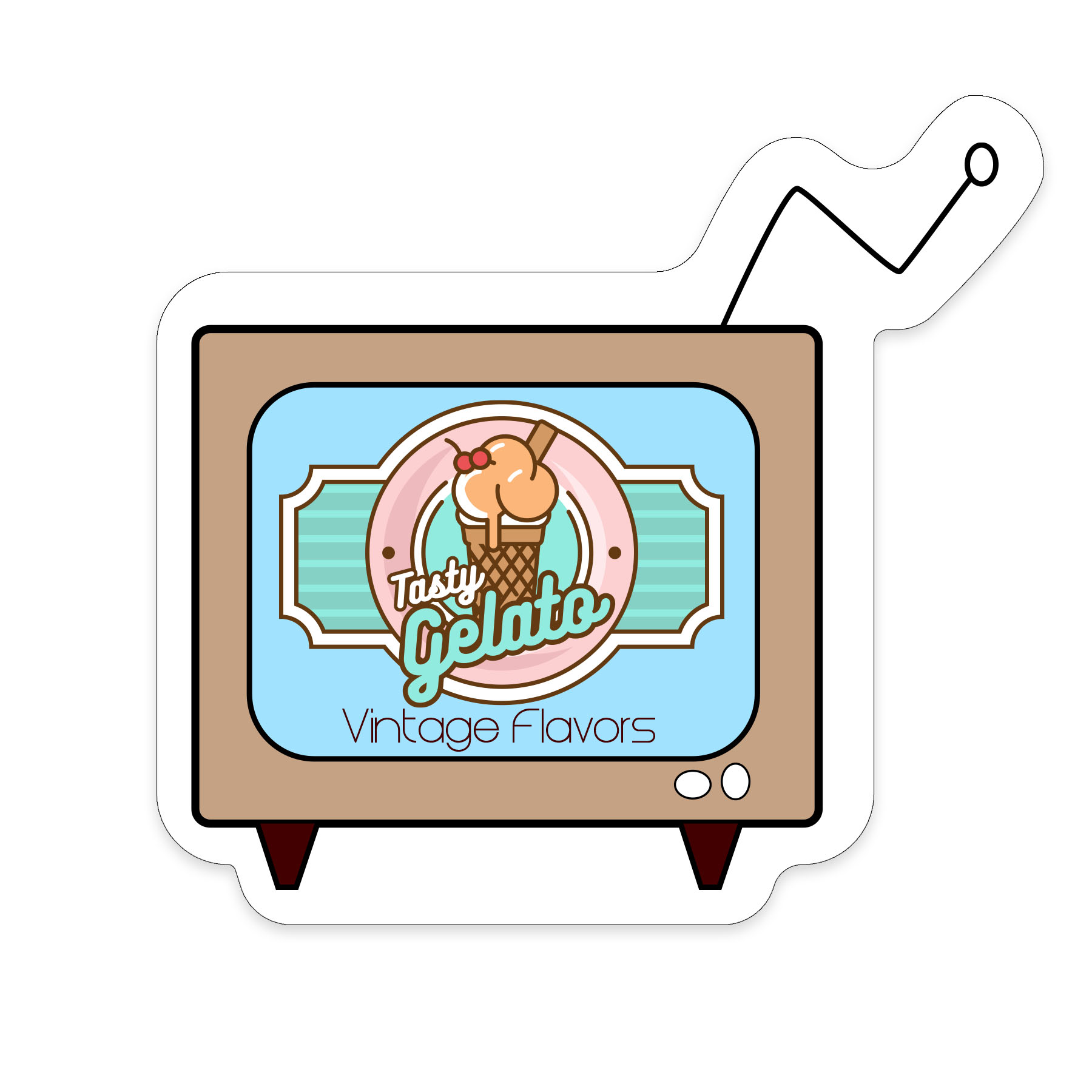 TV1-35          - TV Shaped NoteKeeper™ Magnet 35 Mil                              